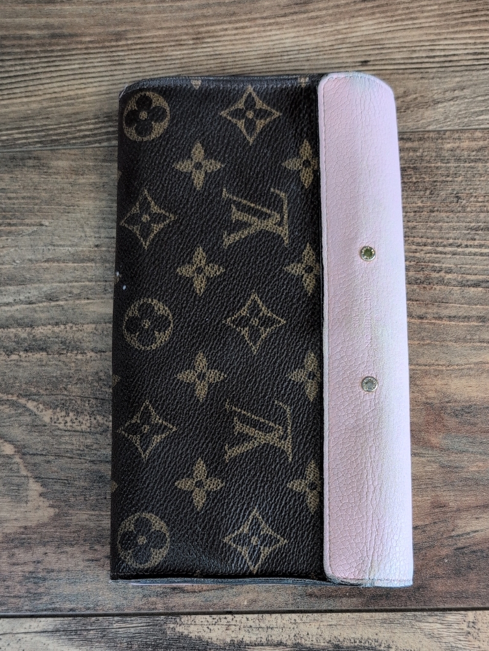 Louis Vuitton LV Monogram Pallas Rose Ballerine Slide Lock Wallet - Picture 2 of 12